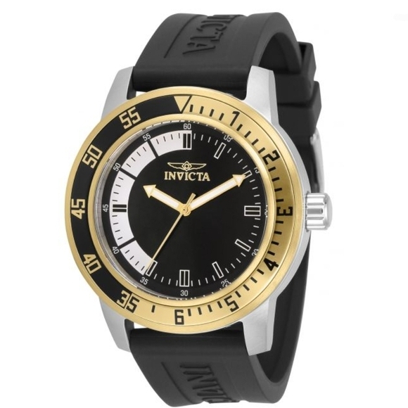 Invicta Gold and Black Specialty Watch -334097 -